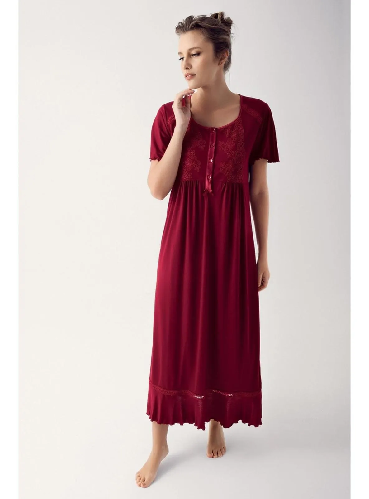 Burgundy - Nightdress