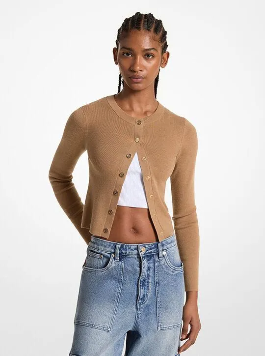Merino Wool Blend Cardigan