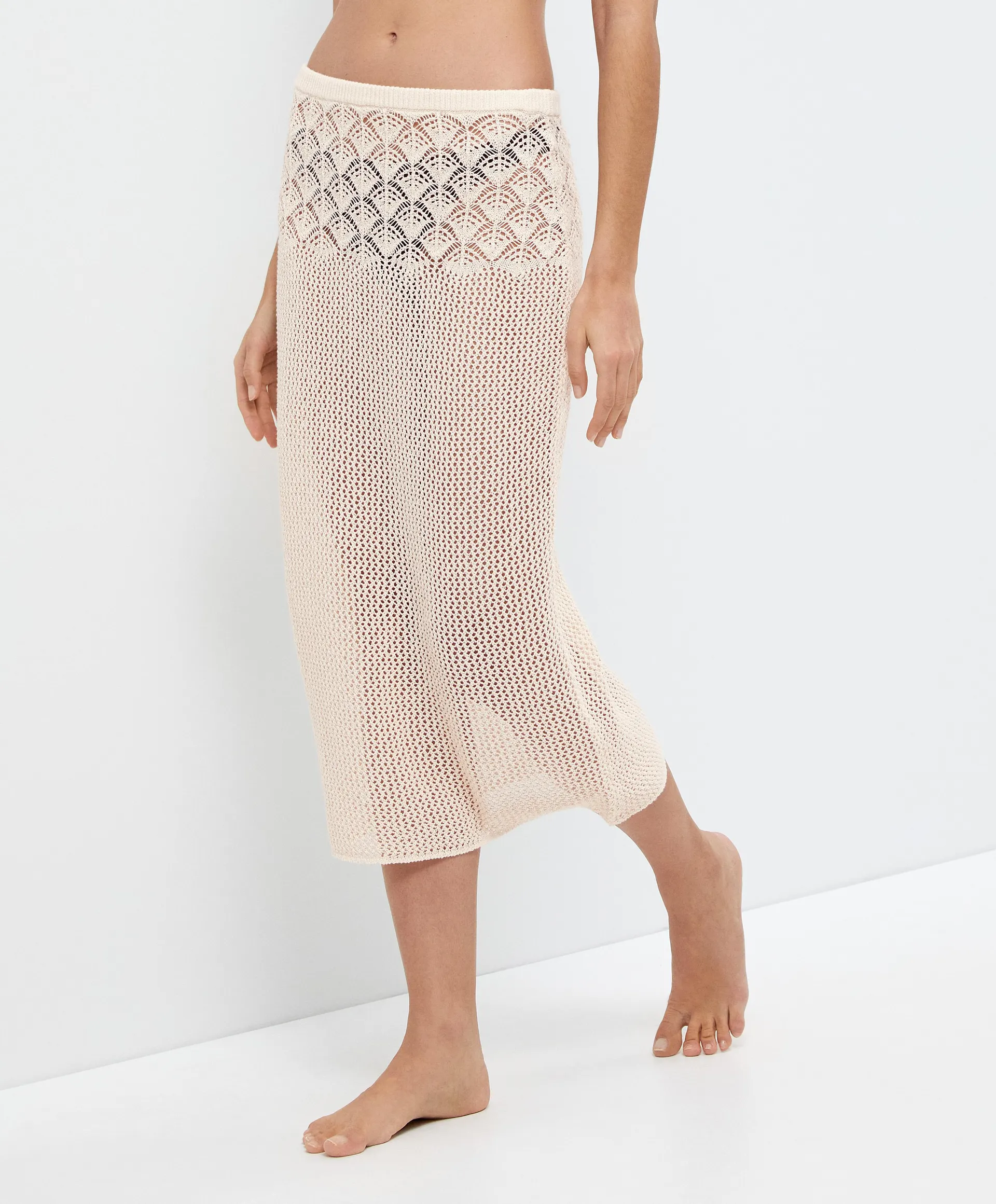 Crochet midi skirt