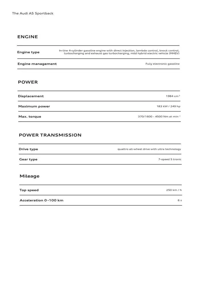 The Audi A5 Sportback from 21 January to 31 December 2025 - Offers page 6