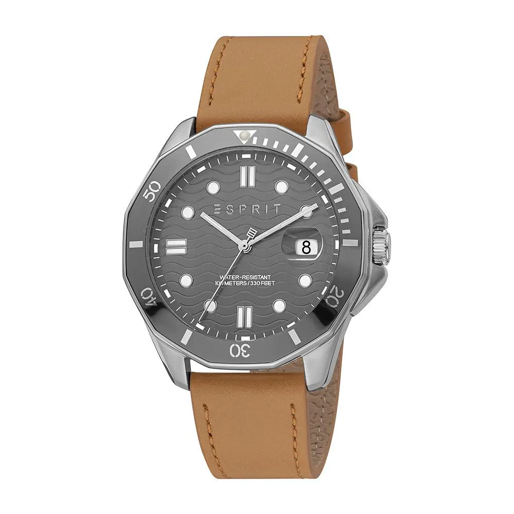 Esprit Men's Kale Fashion Quartz Brown Watch - ES.1G367L0035