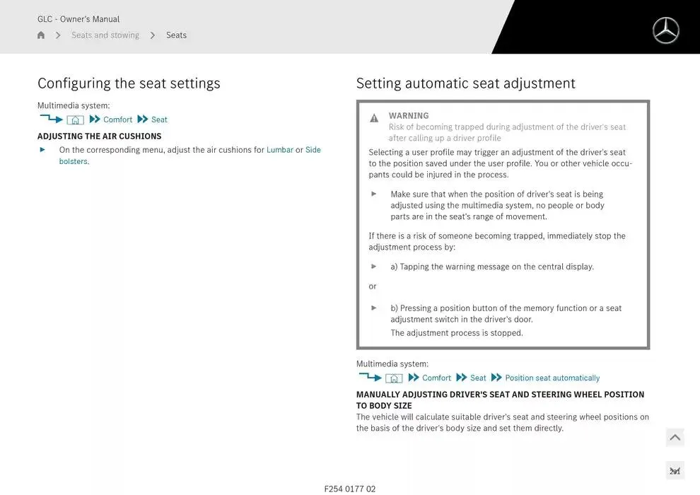GLC SUV from 14 January to 30 April 2025 - Offers page 231