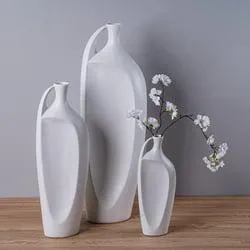 cally vase 18.4x10.2x53.4cm-white