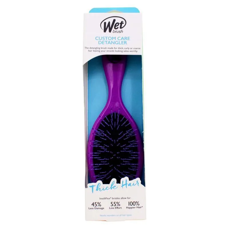 Wet Brush Detangler For Thick Hair - Purple
