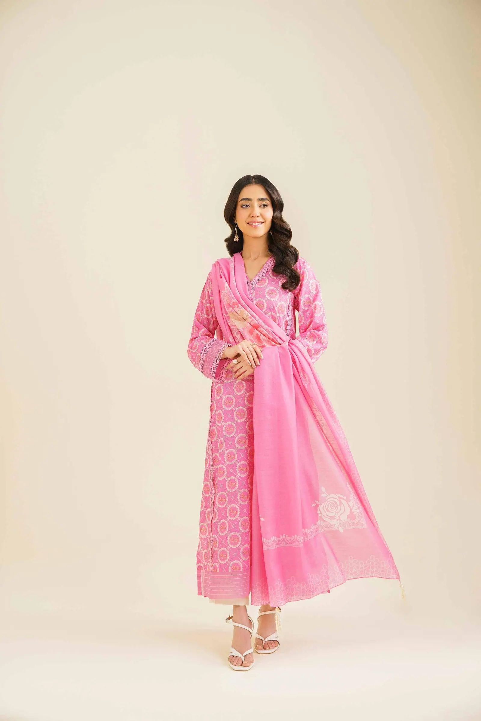 2 Piece - Printed Suit With Laces - 42401605