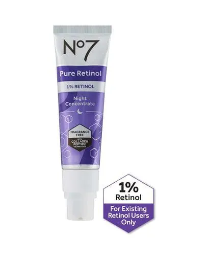 No7 Pure Retinol 1% Retinol Night Concentrate 30ml
