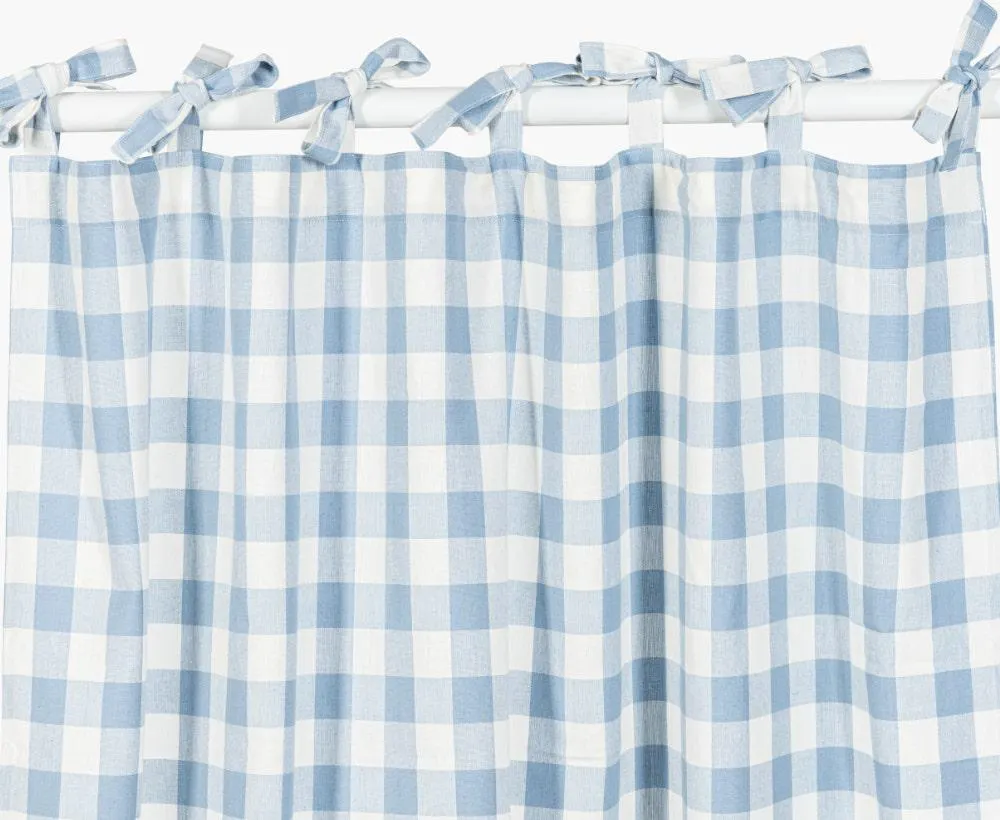 Curtain Reese Bl-Wh 130X350Cm