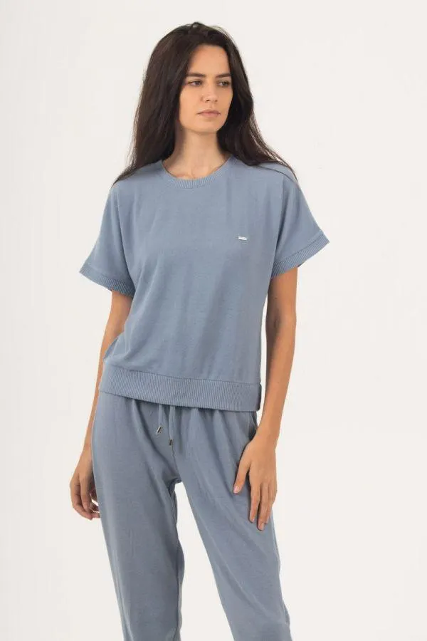 Ladies Powder Blue Lounge Set