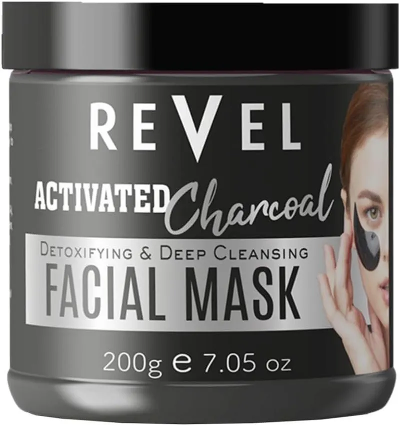 Revel Skin Care Activated Charcoal Detoxifying & Deep Cleansing Facial Mask 200g