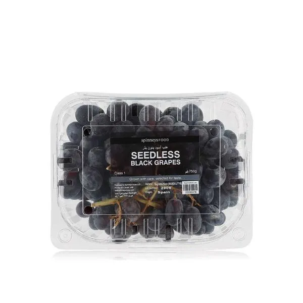 Black seedless grapes