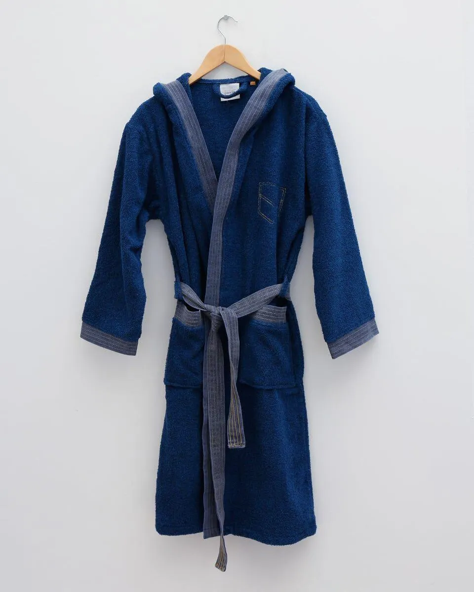 Βαμβακερο Μπουρνουζι Πετροπλυμενες Jean Λεπτομερειες Soren