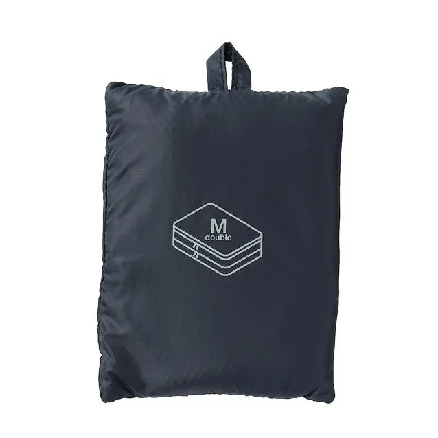 Recycled Nylon Gusset Case, Double Type, W 26 x D 40 x H 10 cm, M, Black