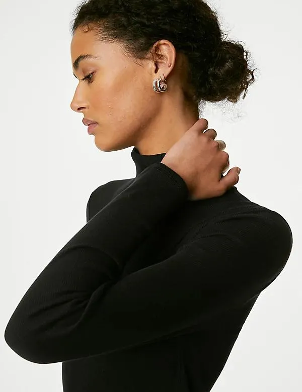 Cotton Rich Ribbed Top