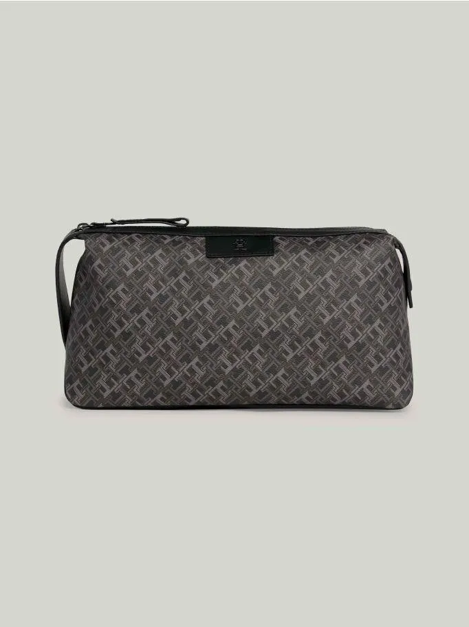 TH Monogram Plaque Washbag