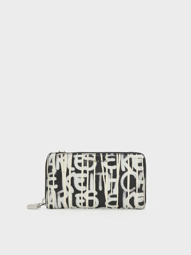 Swing Printed Zip Key Pouch - Multi