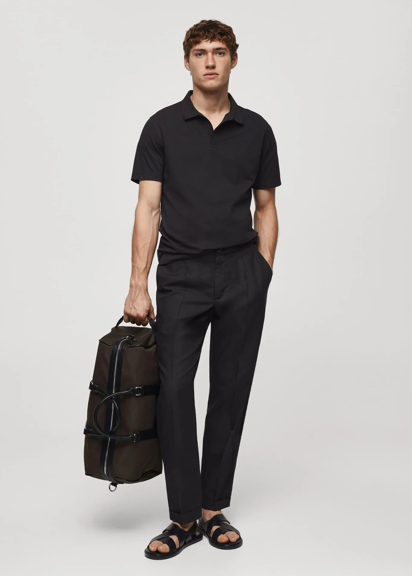 Cotton piqué polo shirt