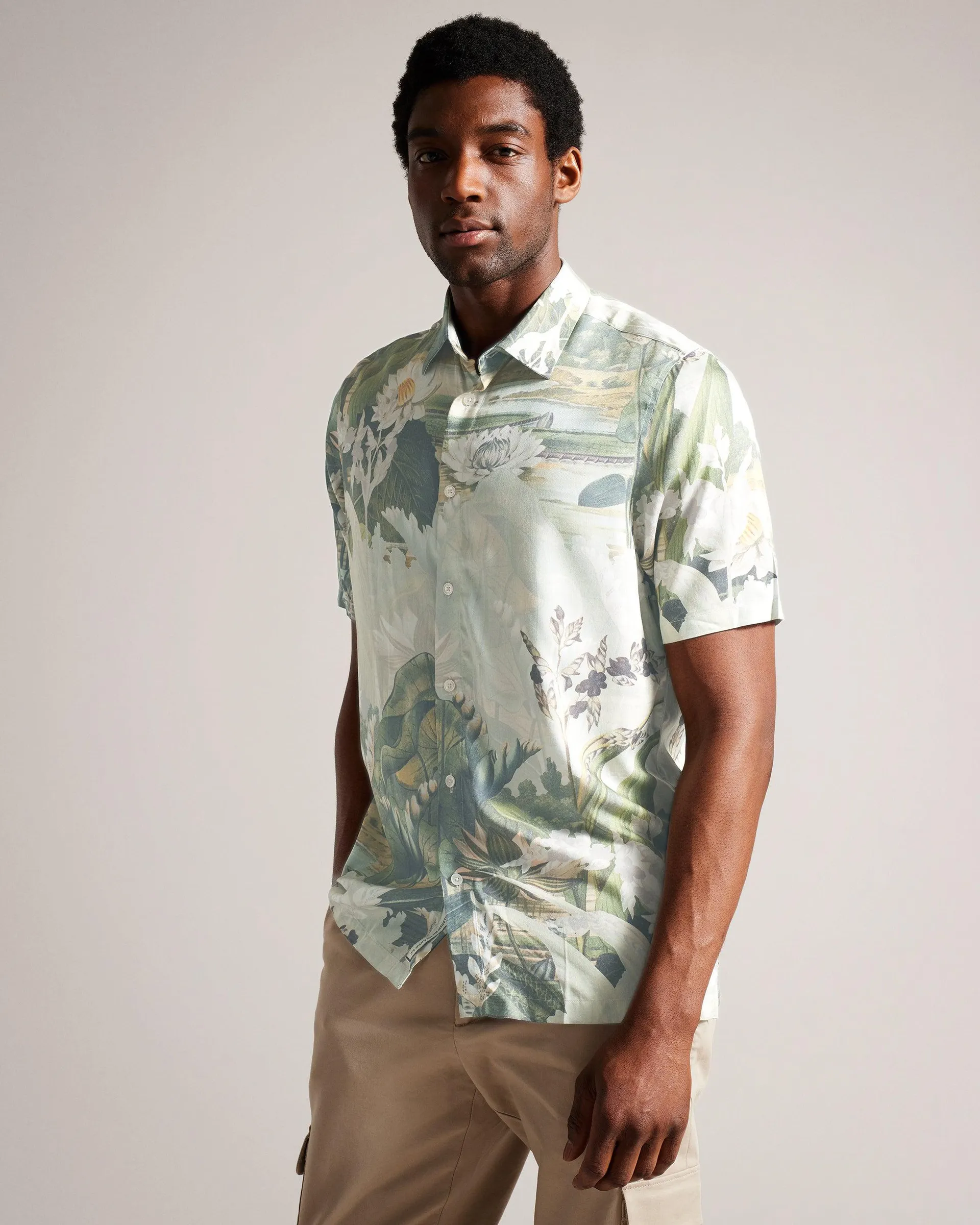 Short Sleeve Botanical Shirt