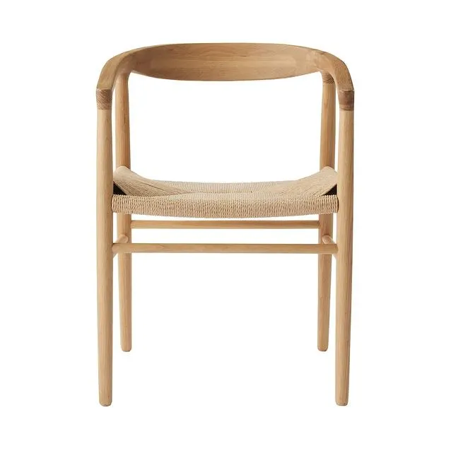 Oak , Paper Cord Armchair