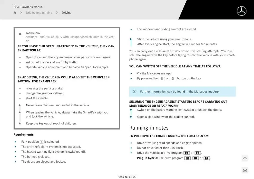 GLA SUV from 14 January to 30 April 2025 - Offers page 310