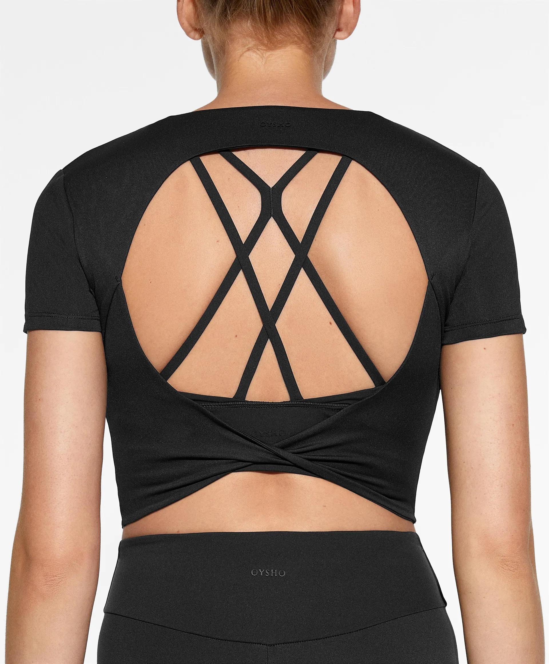 Back detail comfortlux short-sleeved T-shirt