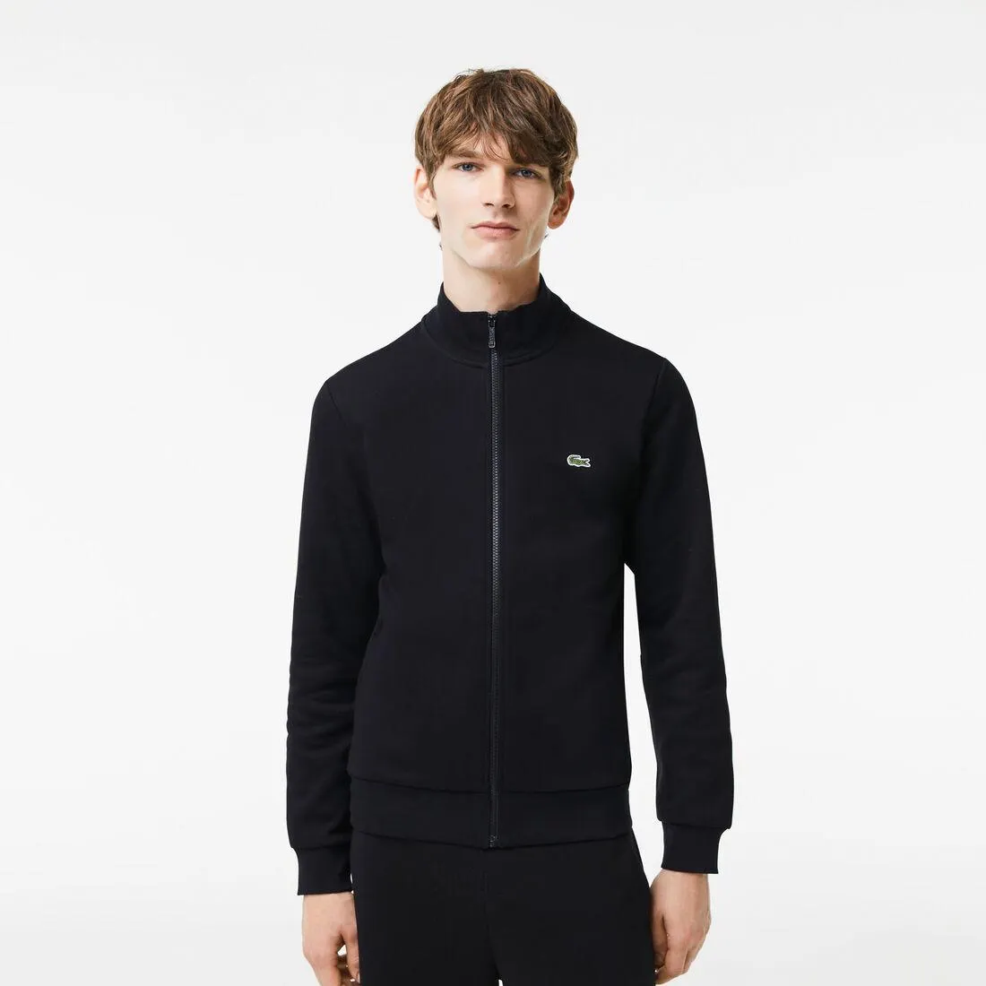 Men's Lacoste Regular Fit Brushed Fleece Zippered Jogger Sweatshirt
