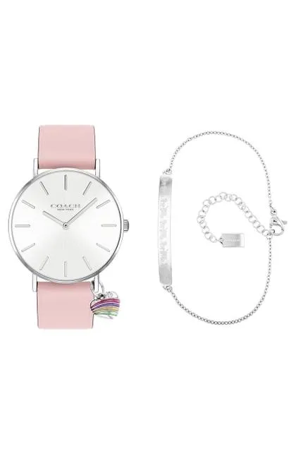 COACH WOMENS QUARTZ CALFSKIN LEATHER WATCH - 14000074