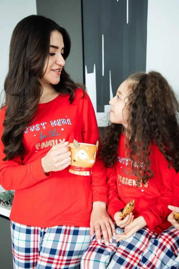 Ladies Red Xmas Top
