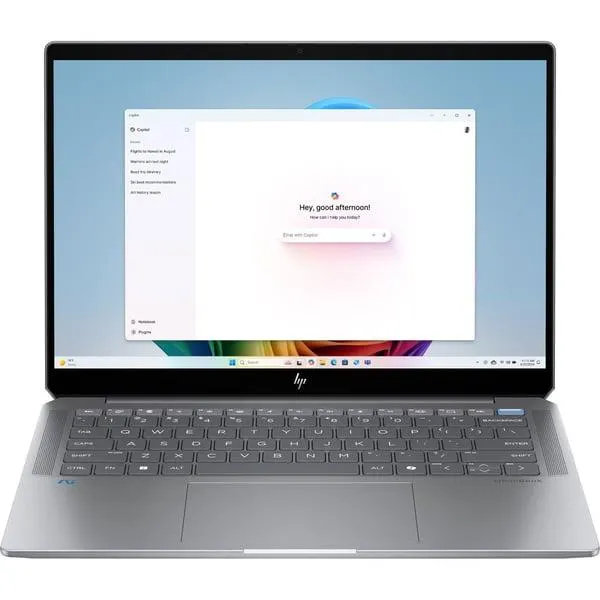 HP OmniBook Ultra (2024) Laptop – AMD Ryzen AI 9-HX 375 / 14inch 2.2K / 1TB SSD / 32GB RAM / AMD Radeon 880M Graphics / Windows 11 Home / English & Arabic Keyboard / Meteor Silver Aluminium / Middle East Version – [14-FD0000]
