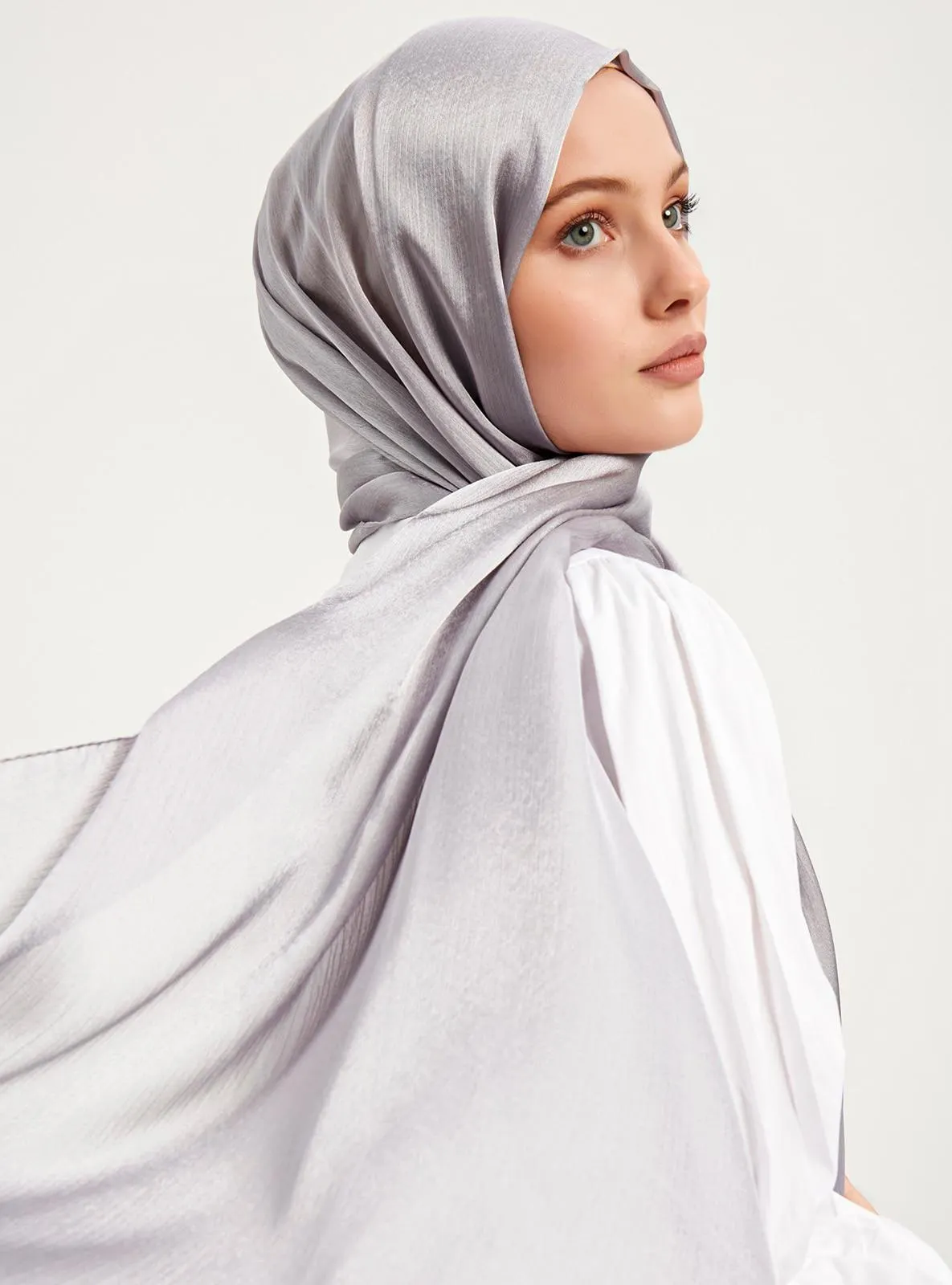 Janjani Crinkle Shawl Silver