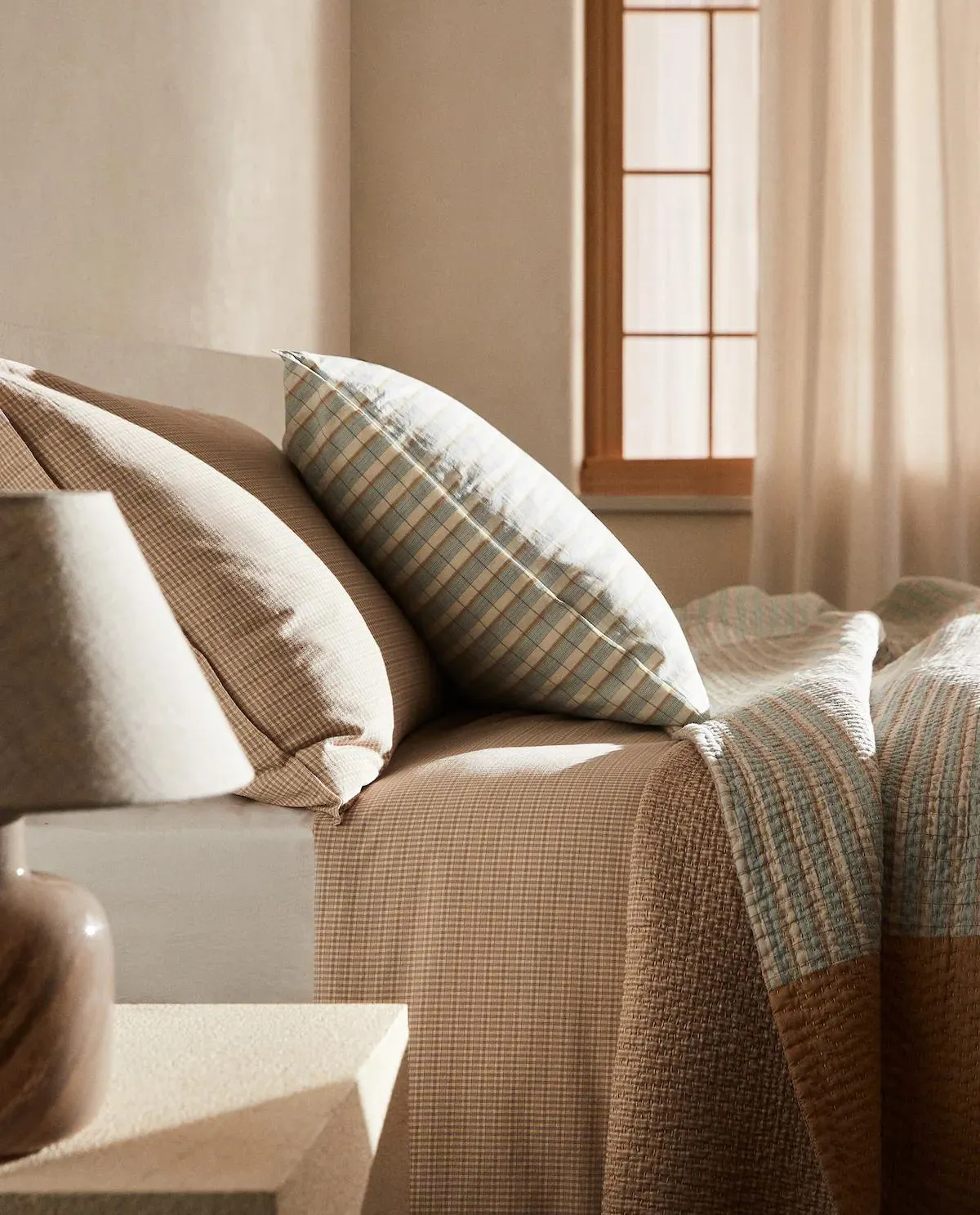 STRIPED COTTON DUVET COVER