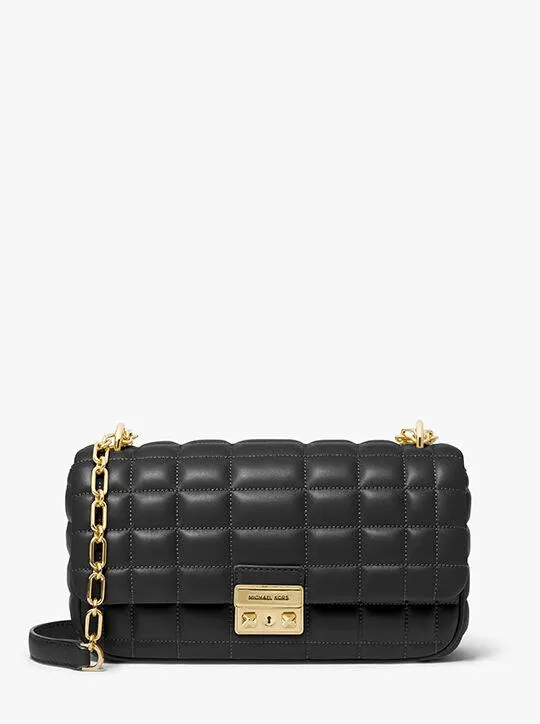 Tribeca Large Quilted Leather Shoulder Bag