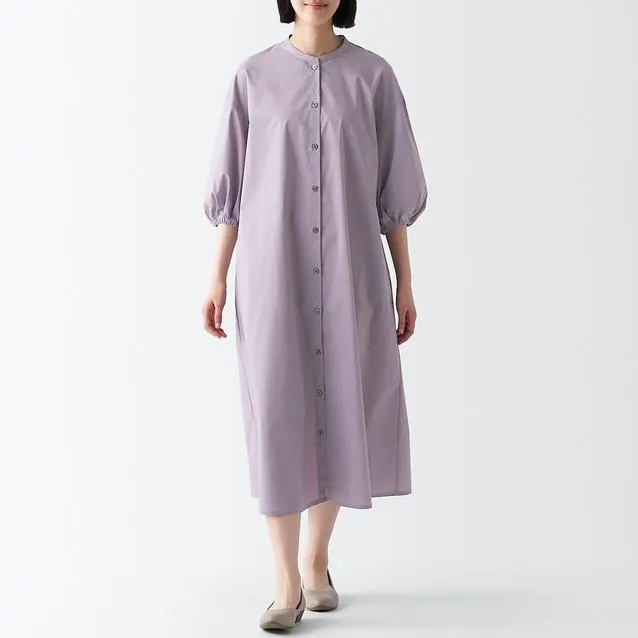 Quick Dry Broadcloth 3/4 Sleeve Dress