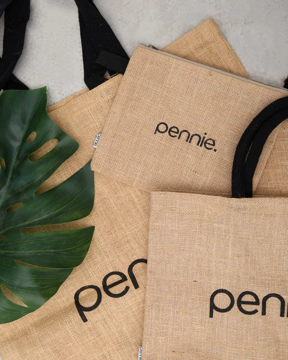 Οικολογικη Αδιαβροχη Τσαντα Γιουτα Anabella