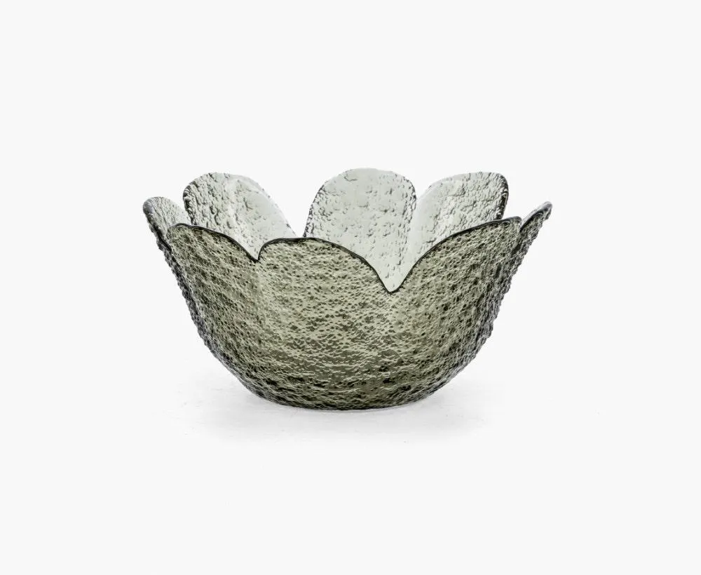 Flower Bowl Med Gry 14X7Cm