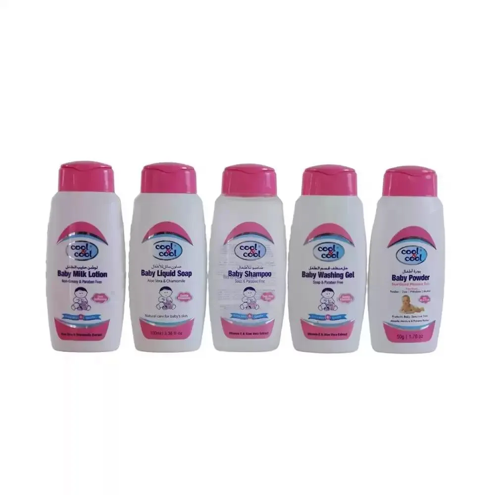 Cool And Cool Baby Care Essentials Kit Natural Care For Babys Sensitive Skin- 5pcs Set