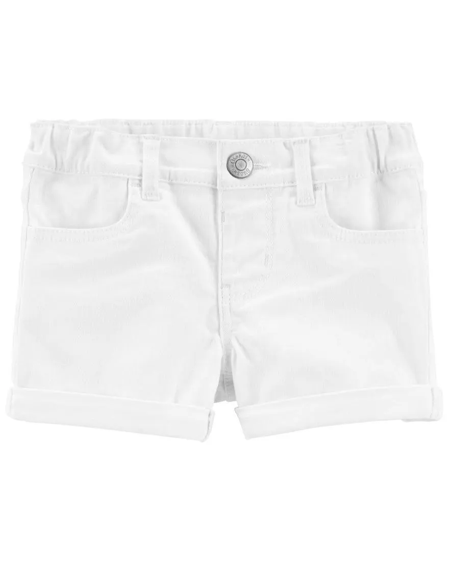 Pull-On Denim Shorts