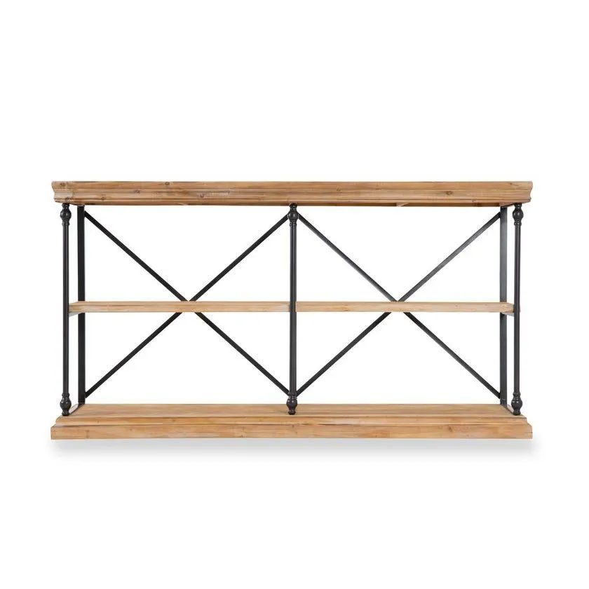 Vega 3-shelf Console Table - Walnut