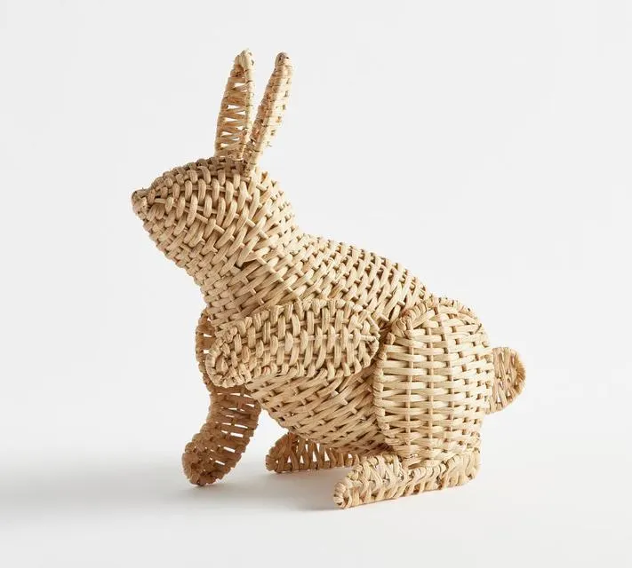 Handcrafted Rattan Bunny