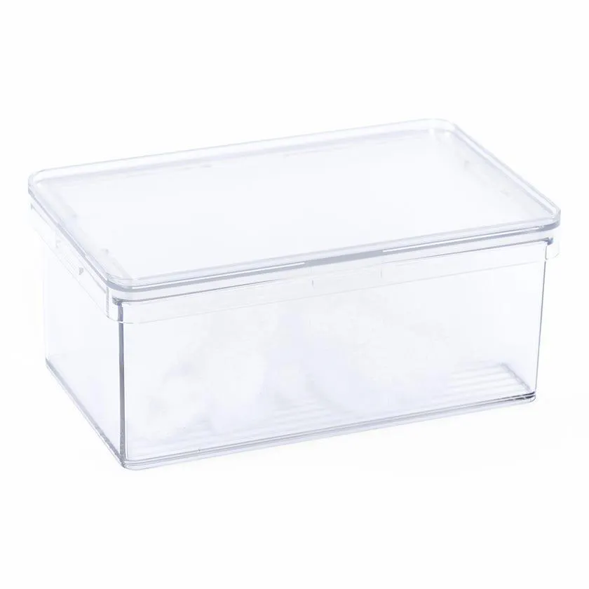 All Purpose Short Storage Bin, Clear - Mini, 9.4x6.7 cm