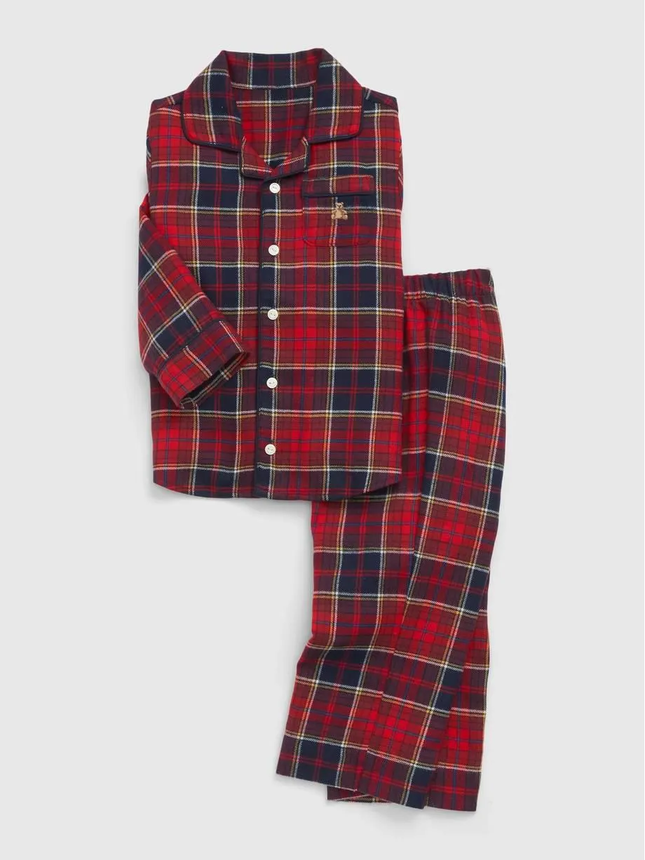 babyGap 100% Recycled Plaid PJ Set