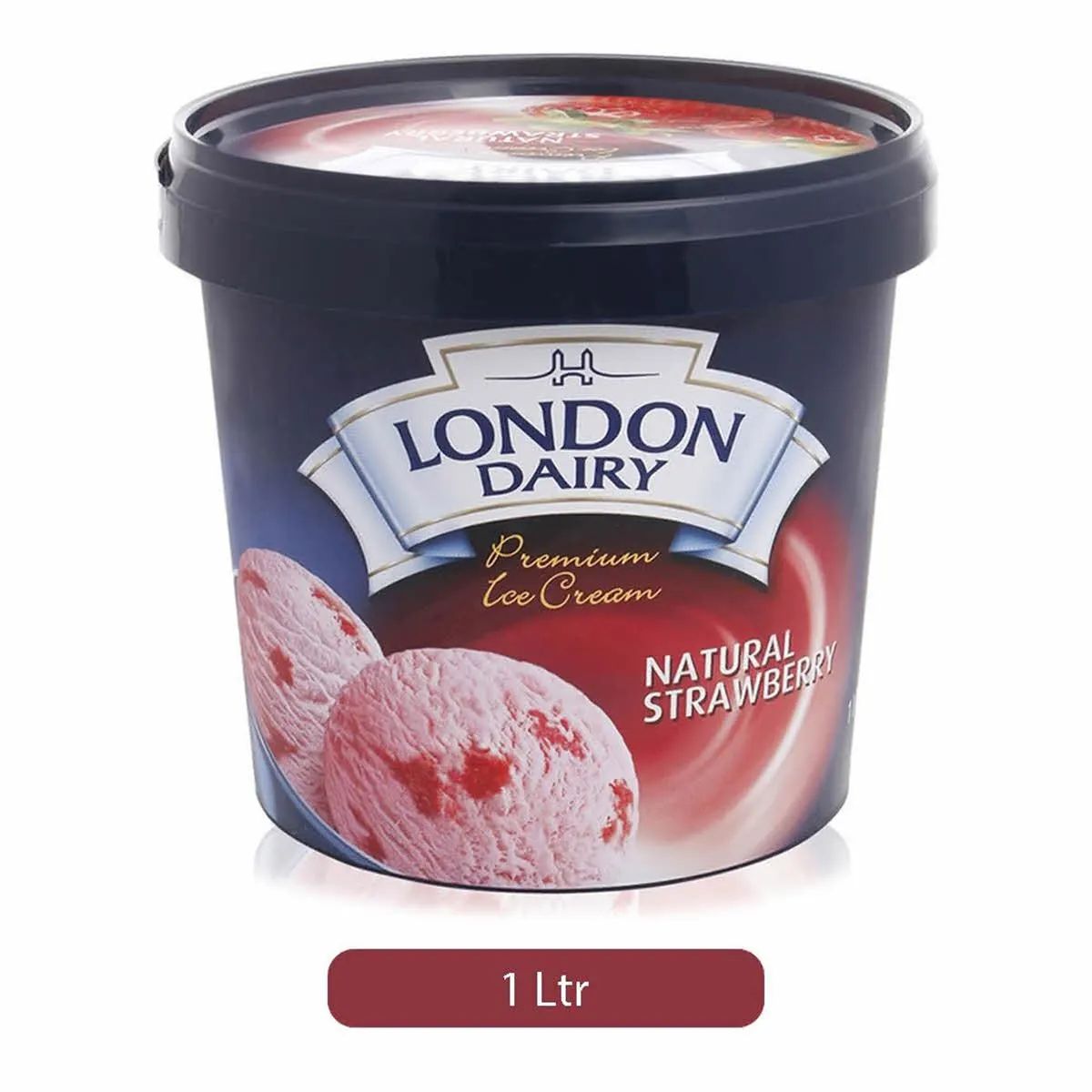 London Dairy Natural Strawberry Ice Cream 1 L