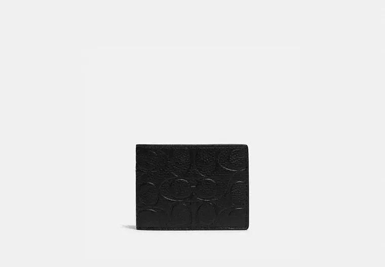 Slim Billfold Wallet In Signature Leather