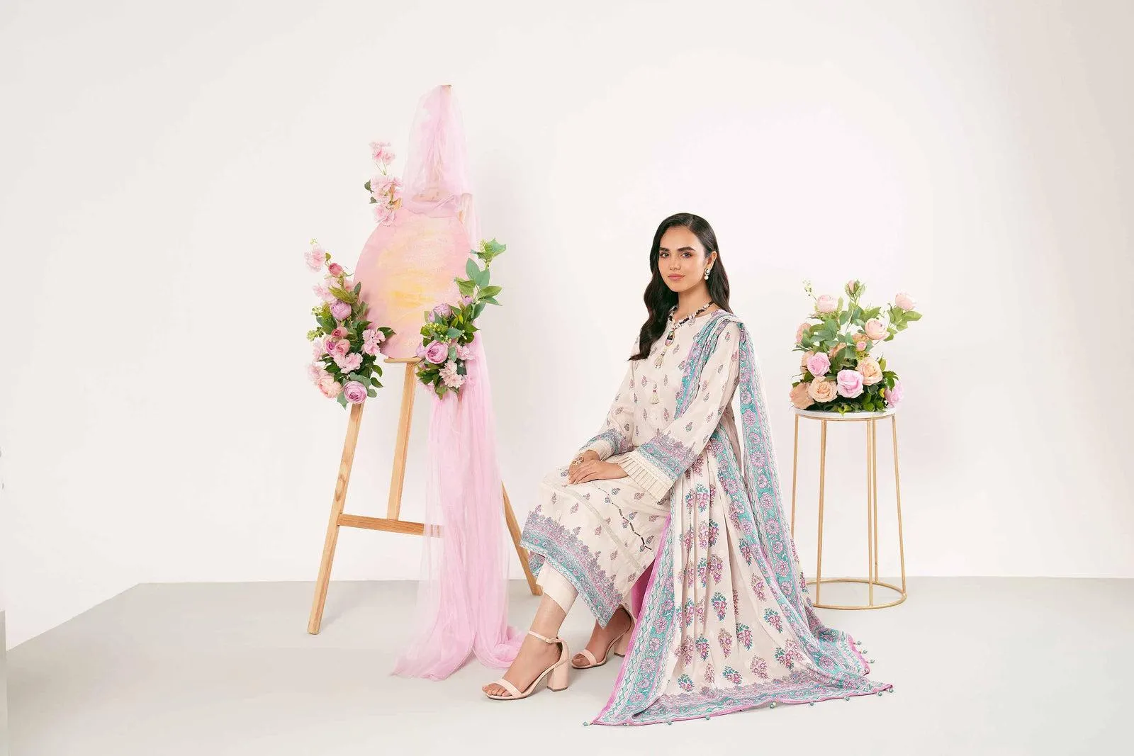 3 Piece - Digital Printed Jacquard Suit - 42401184