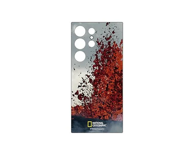 Haainc NATIONAL GEOGRAPHIC Volcano Flipsuit Card for Galaxy S24 Ultra