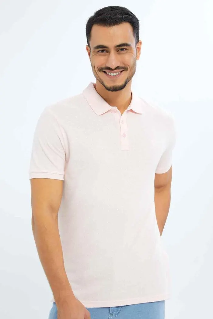 Men Pink Polo Shirt