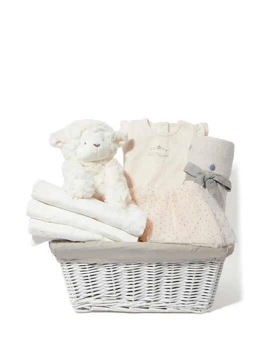 Baby Gift Hamper - 4 Piece Set with Pink Sparkle Tutu Outfit