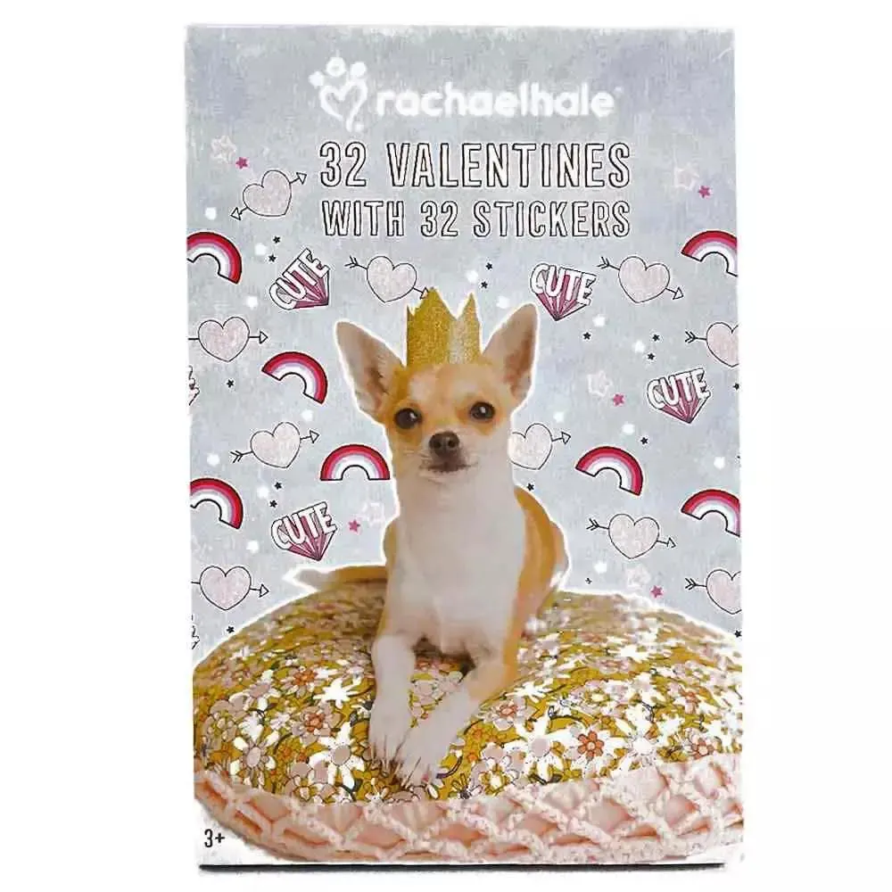 Rachaelhale 32 Valentines with 32 Stickers