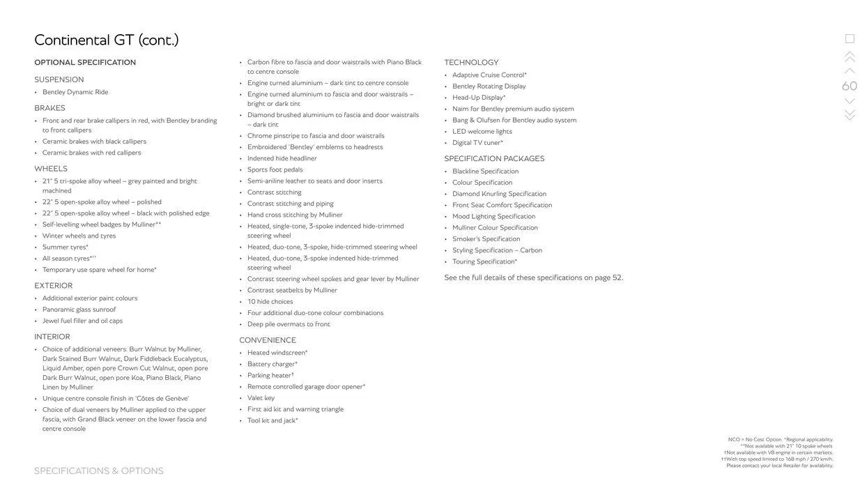 Continental GT Range from 15 March to 15 September 2024 - Offers page 60