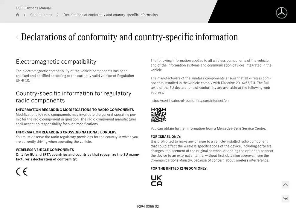 EQE SUV from 14 January to 30 April 2025 - Offers page 109