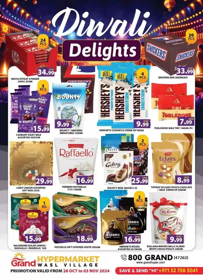 Diwali Delights - Wasl Village, Dubai from 28 October to 3 November 2024 - Offers page 2